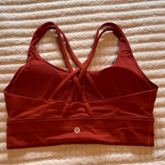 Lululemon energy longline sports bra Size 8 - Cayenne - Picture 3 of 6